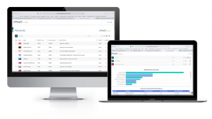 Mac book and Mac with SMARTcare gamification software Caregiver Rewards
