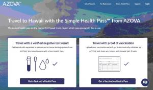 Travel to Hawaii with the Simple Health Pass from AZOVA