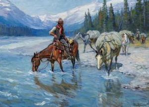 Philip R. Goodwin, Hitting the Trail, Sold for $453,750, a World Record for Philip R. Goodwin