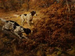 Edmund H. Osthaus, Two Hunting Dogs, 1891, Sold at Auction: $242,000, a World Record for Edmund H. Osthaus