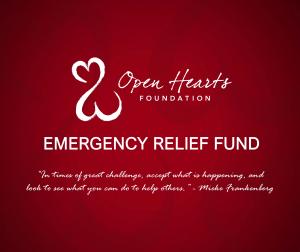 The Emergency Relief Fund is inspired by the philosophy of Jane Seymour’s mother, Mieke Frankenberg.