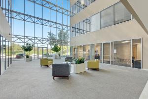Office building lobby at Hartman office building in Houston, TX