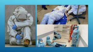 12th August 2021 - Nurses and Doctors in hospitals are under tremendous pressure due to hard work in the coronavirus crisis in Iran.