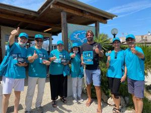 Volunteers from the Tuscany chapter of Foundation for a Drug-Free World take their Truth About Drugs campaign to beach resorts along the coast to help youth decide to live drug-free.