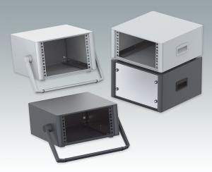 New TECHNOMET 10.5" desktop and portable rack enclosures (3U and 4U)