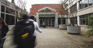 Albers School of Business and Economics west entrance