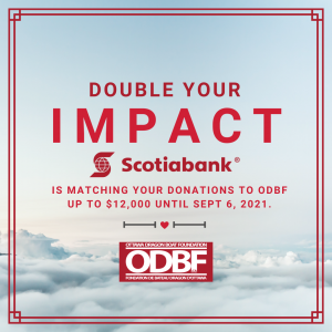 ODBF Pledge Challenge & Scotiabank Matching Campaign