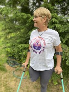 Dana Lawson is an above-the-knee amputee and disability rights advocate who will climb Mount Katahdin in September to raise awareness about equity and inclusion in the outdoors.