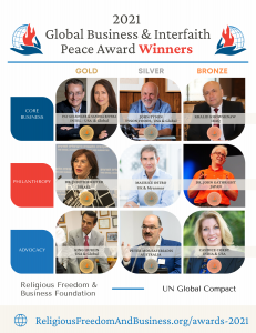 2021 Global Business & Interfaith Peace Award Winners