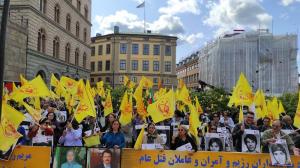 24th August, 2021 - Thousands of Iranians gathered in Stockholm, Sweden, calling for a firm policy towards the Iranian regime and to hold the regime to account for the 1988 massacre of the political prisoners in Iran.
