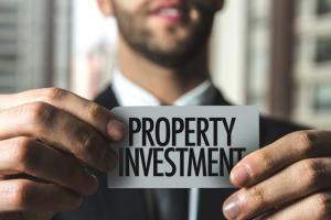Property Investment card sign