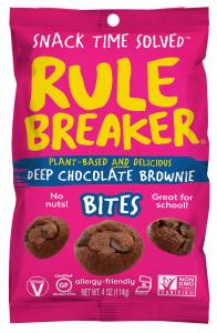 Soft-baked and chewy, Rule Breaker Snacks feature chickpeas as the first ingredient and are 3 times lower in added sugar than competitors for the same serving size.  