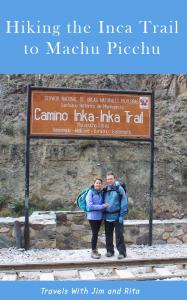 Jim and Rita at the start of the Inca Trail