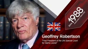 27th August, 2021 - Geoffrey Ronald Robertson, QC, Is a Human Rights Barrister, Academic, Author, and Broadcaster.