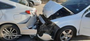 Rear End Accidents Cause Significant front end and rear end damage to all vehicles involved in a rear-end collision.