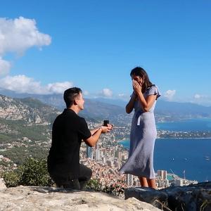 Sam Patterson and Monica Gartner Proposal in Monaco