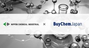This image shows the corporate logos of Nippon Chemical Industrial and of BuyChemJapan. The Japanese chemical manufacturer Nippon Chemical Industrial has joined BuyChemJapan, an online marketplace specialised in B2B transactions for the export of Japanese