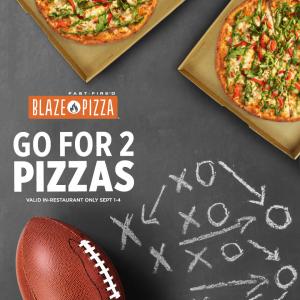 Blaze Pizza BOGO pizza offer