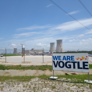 Image of the entrance to the Vogtle job site.
