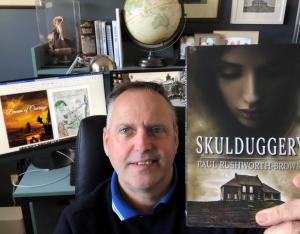 "Skulduggery is a historical fiction novel based on my family's known beginning, complete with mystery, romance, twists and turns and a whodunnit."