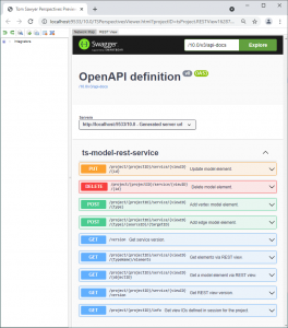 Perspectives 10.0 new REST view