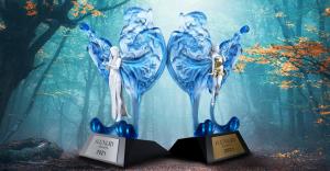2021 iLuxury Awards Statuettes - Queen Maia & Princess Loly