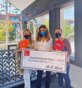 Bryn Carden, Co-Founder of BF Hats, Donates to the Ronald McDonald House of Dallas