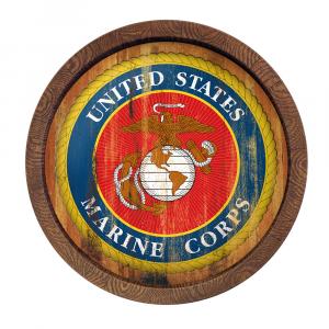 US Marine Corp Weathered Faux Barrel Sign