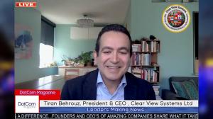 Tiran Behrouz, Distinguished Money Exchange Technologist, and President & CEO of Clear View Systems Ltd Zoom Interviewed