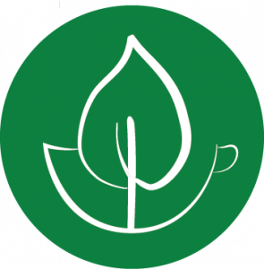 Linden Botanicals logo of a leaf inside a green circle