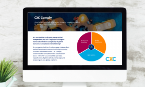 Engage talent quickly and compliantly anywhere, with CXC's SaaS technology platform and validation process, CXC COMPLY