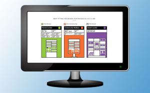An image of a computer monitor featuring the Right Mailers calculator page of Crownhill Packaging's new website.