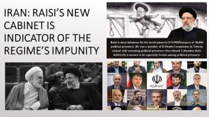 September 25, 2021 - Raisi’s New Cabinet is Indicator of the Regime’s Impunity