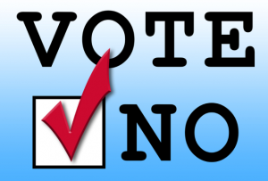 Vote No Graphic