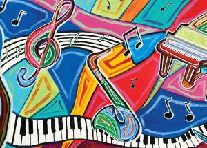 1000 Piece Jigsaw Puzzle Music by Maureen Bennett