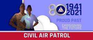Civil Air Patrol 80th anniversary logo with graphic design