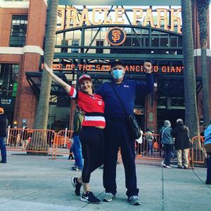 Christine Ichim, the first woman to rollerblade across Canada, with husband, former Paramedic Captain Terry Hogue