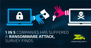 TITLE: 1 in 5 companies has suffered a ransomware attack, survey finds