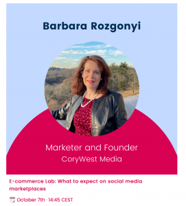 Barbara Rozgonyi, an international keynote speaker, presents global eCommerce marketplace and social media trends.