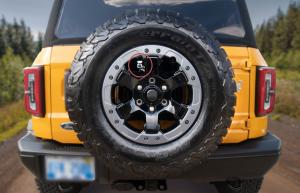The Bronco FullVUE camera is mounted behind the spare tire for easy integration.