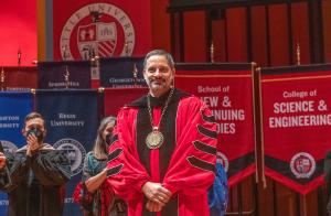 Seattle U President Eduardo Peñalver at his inauguration ceremony