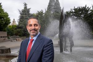 Seattle U President Eduardo Peñalver on campus