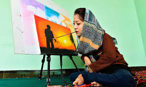 Robaba Mohammadi paints with her mouth and wants to inspire Afghans