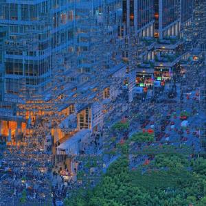 Daniel Ambrosi became inspired to transform this photograph into one of his Cubism-inspired "Infinite Dreams" after his county in the San Francisco Bay Area became one of the first in the nation to issue strict shelter in place orders in response to the coronavirus.