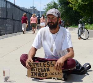 Homeless Veteran on the Street