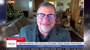 Jeffrey Harris, Leading Healthy Fast Food Restaurant Entrepreneur, and CEO and Co-Founder of Plant Power Fast Food, Zoom Interviewed for The DotCom Magazine.