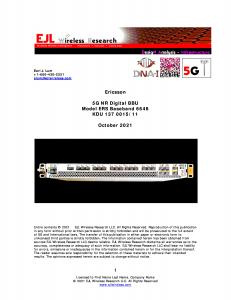 Front image of Ericsson 5G NR digital baseband unit 6648