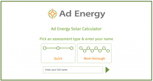 Ad Energy Solar Calculator