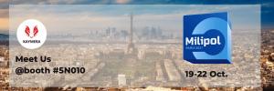 banner kaymera technologies cmoing to Milipol Paris 2021