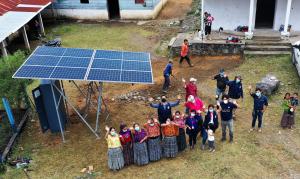 One of 10 microgrids installed in the Guatemala highlands bringing power and WiFi to the community centers.